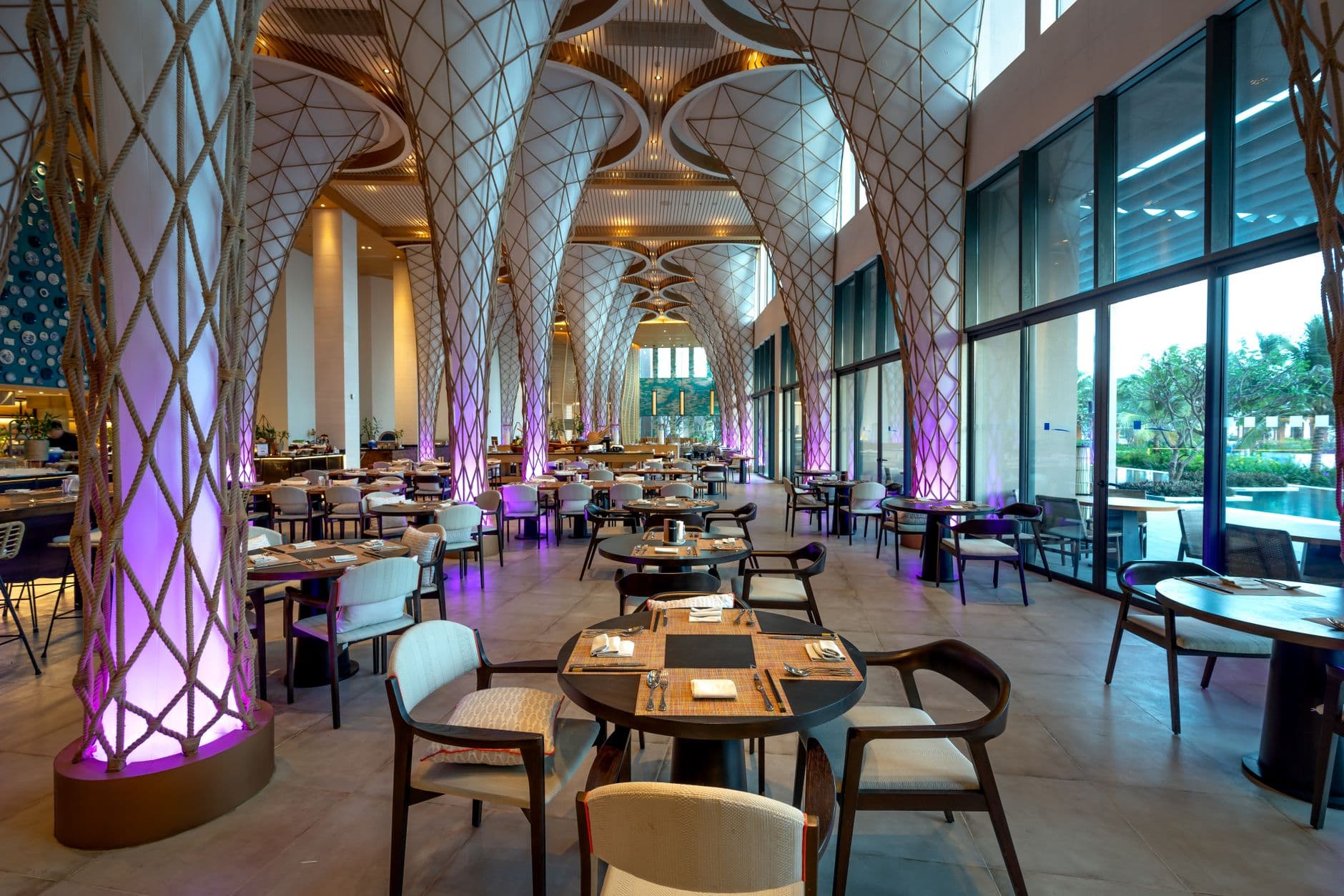 Modernes Restaurant-Interieur
