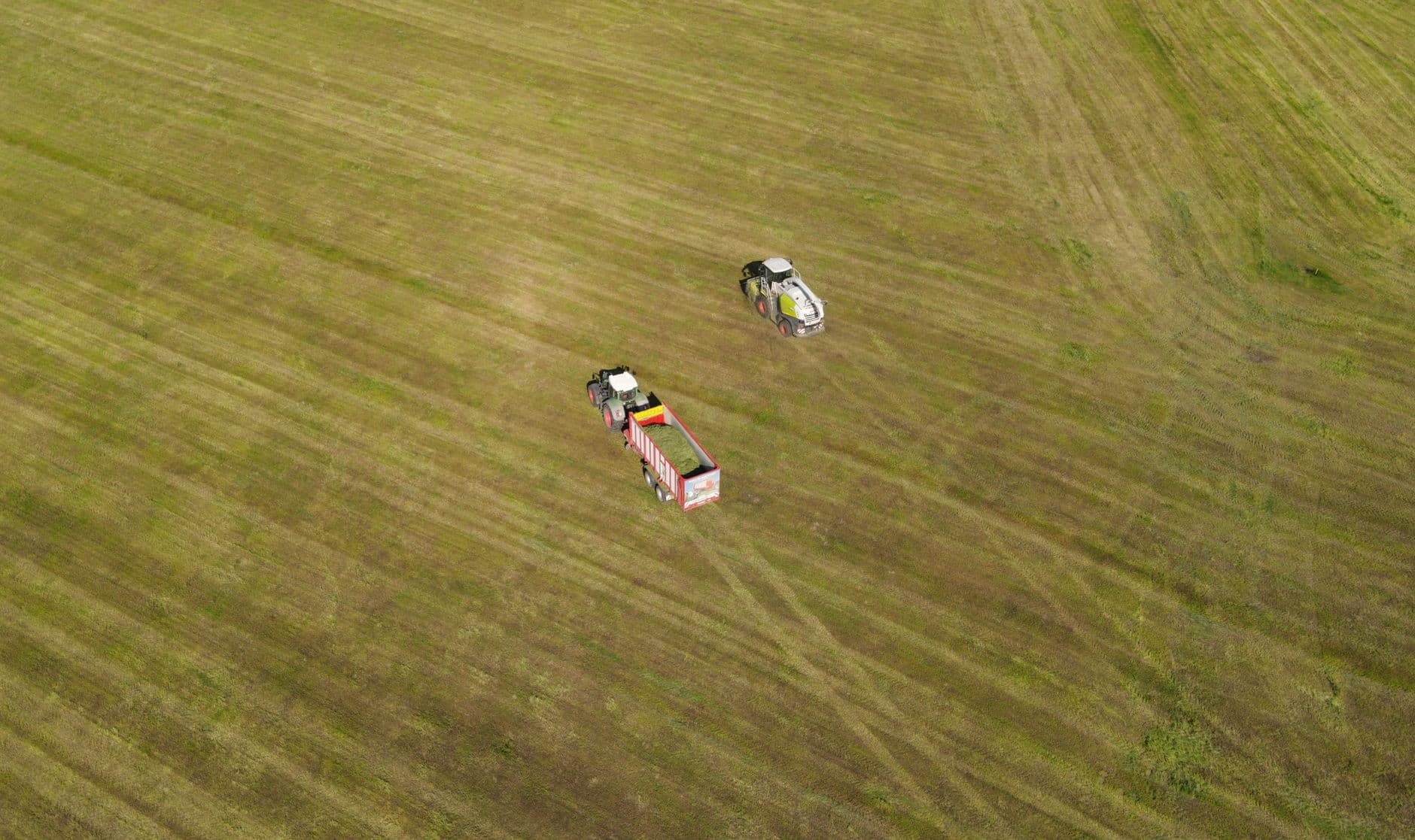 Landwirtschaftlicher Betrieb mit Traktor