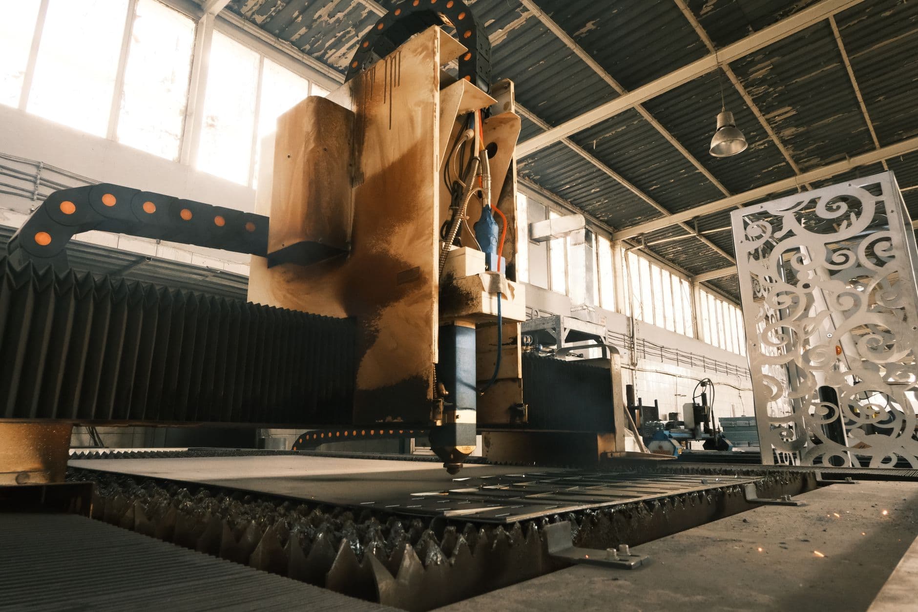 Metallverarbeitung in einem Industriebetrieb